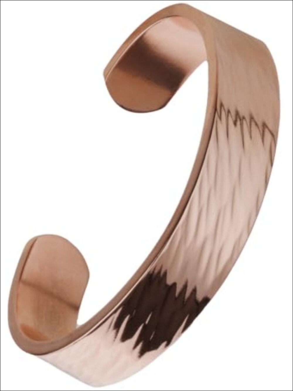 Pure Copper Cuff Bracelet 3mm Thick Handcrafted Adjustable Unisex